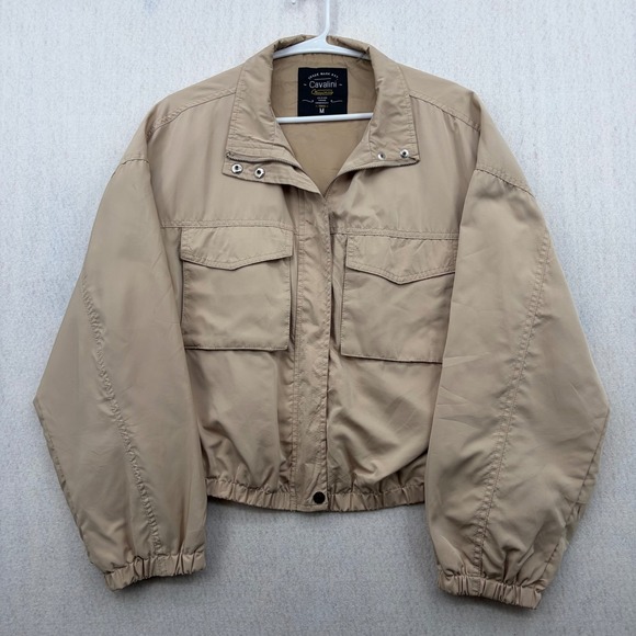 Cavalini Original Jackets & Blazers - Cavalini Original Womens Khaki Utility Bomber Jacket NYJK649M Tan Sz M